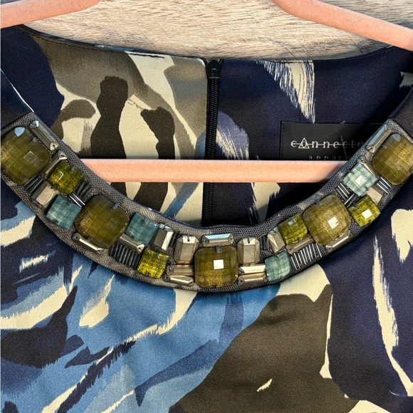 Connected Apparel Embellished Neckline Dress 10🌺 - Picture 6 of 12